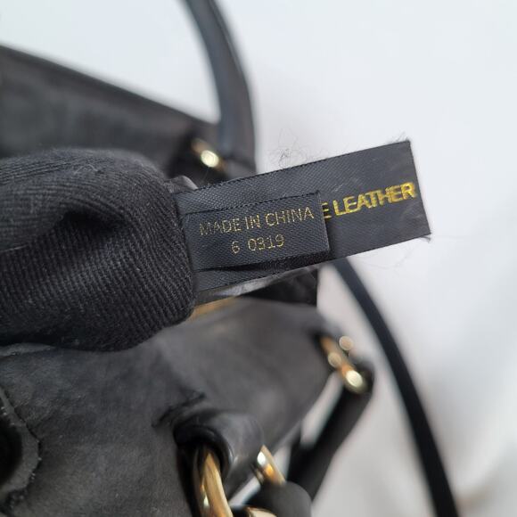 Rebecca Minkoff Womens Micro Avery Shoulder Bag Black Pebble Leather Biker Punk - Picture 6 of 13